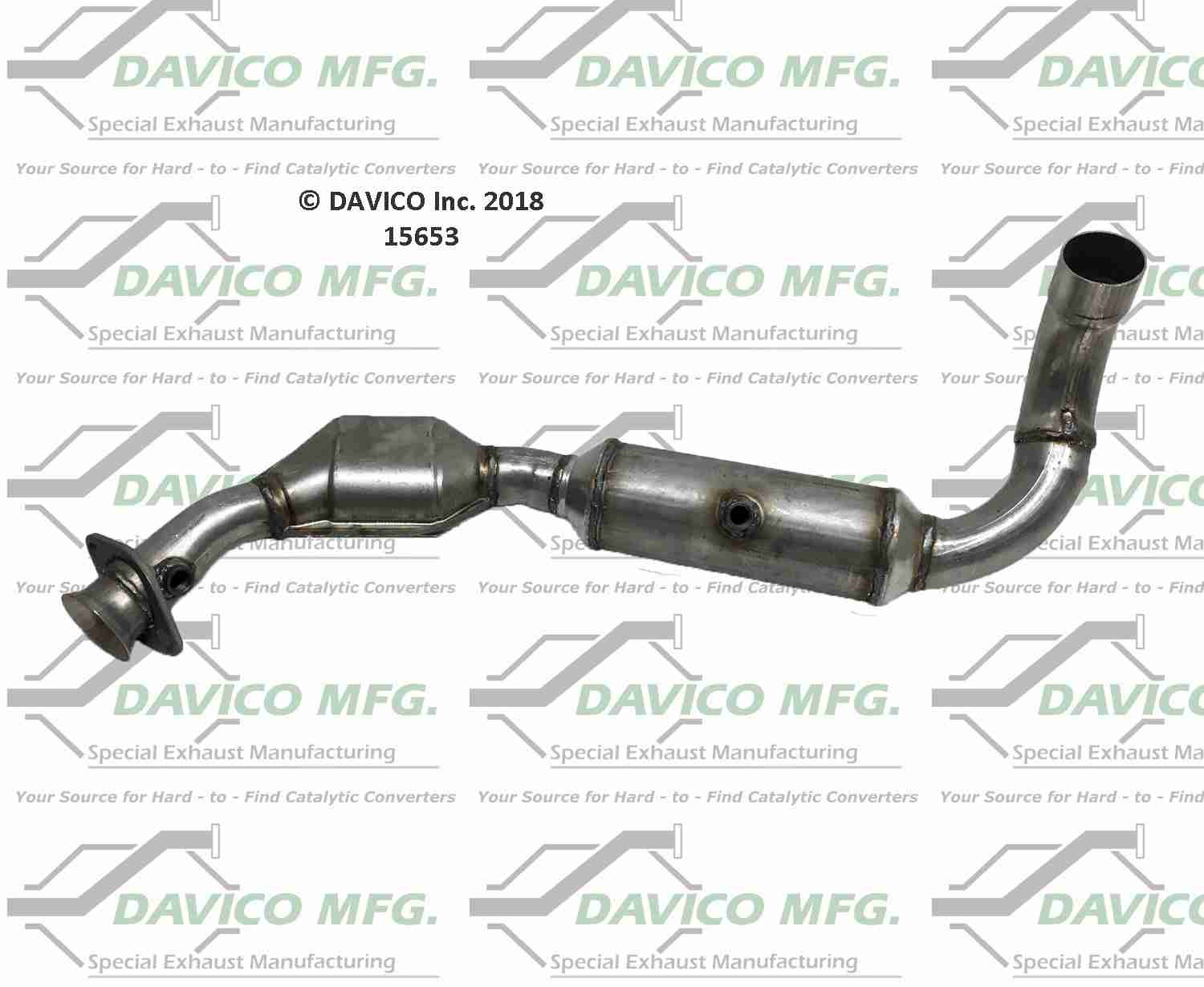 Davico Mfg Exact-Fit Catalytic Converter 15653