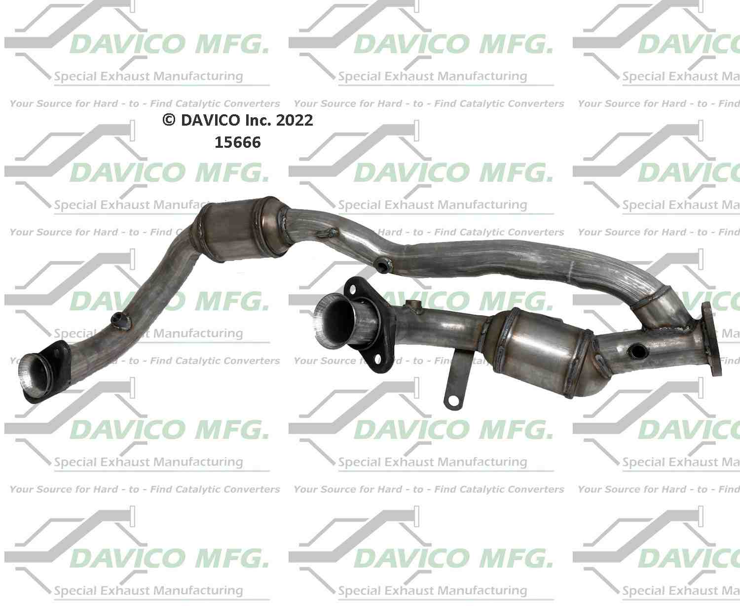 Davico Mfg Exact-Fit Catalytic Converter 15666