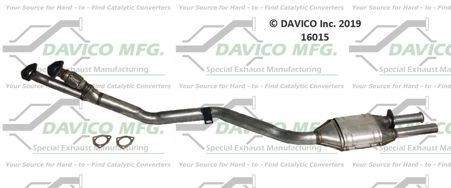 Davico Mfg Exact-Fit Catalytic Converter 16015