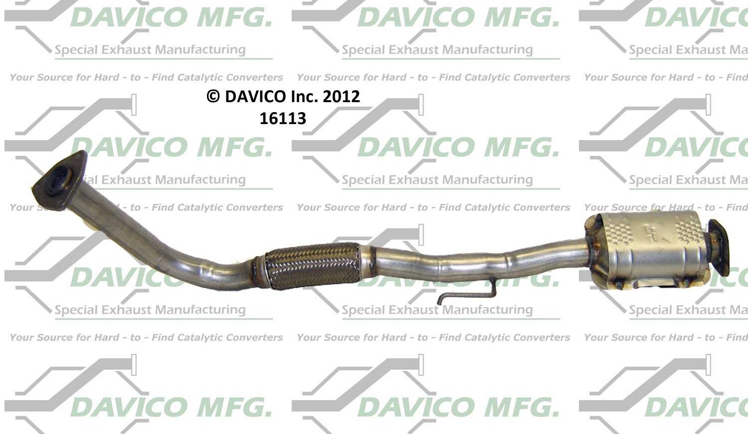 Davico Mfg Exact-Fit Catalytic Converter 16113