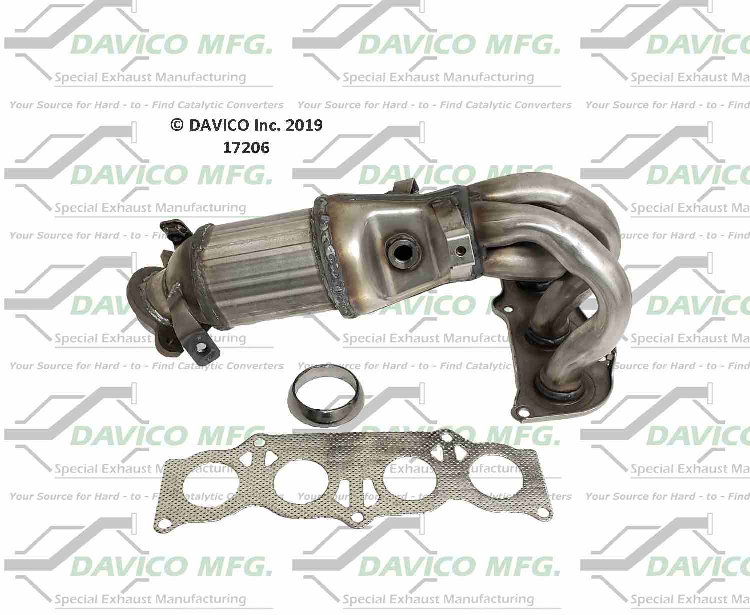 Davico Mfg Exact-Fit Catalytic Converter 17206