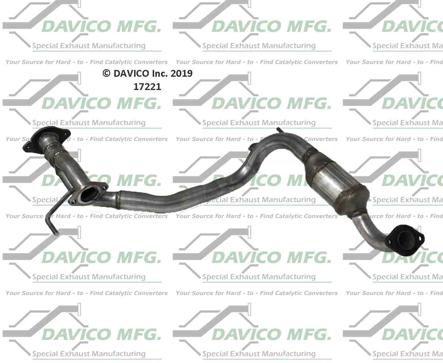 Davico Mfg Exact-Fit Catalytic Converter 17221