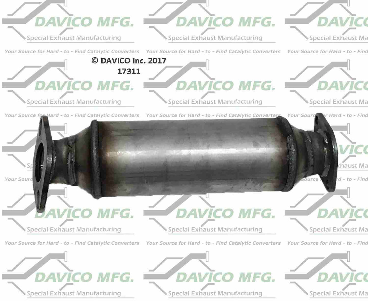 Davico Mfg Exact-Fit Catalytic Converter  top view frsport 17311