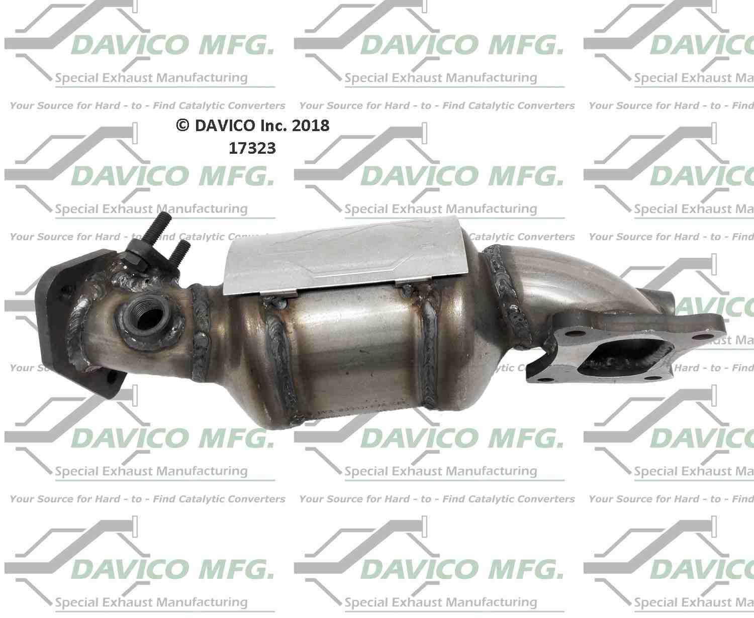 Davico Mfg Exact-Fit Catalytic Converter - Pre converter 17323