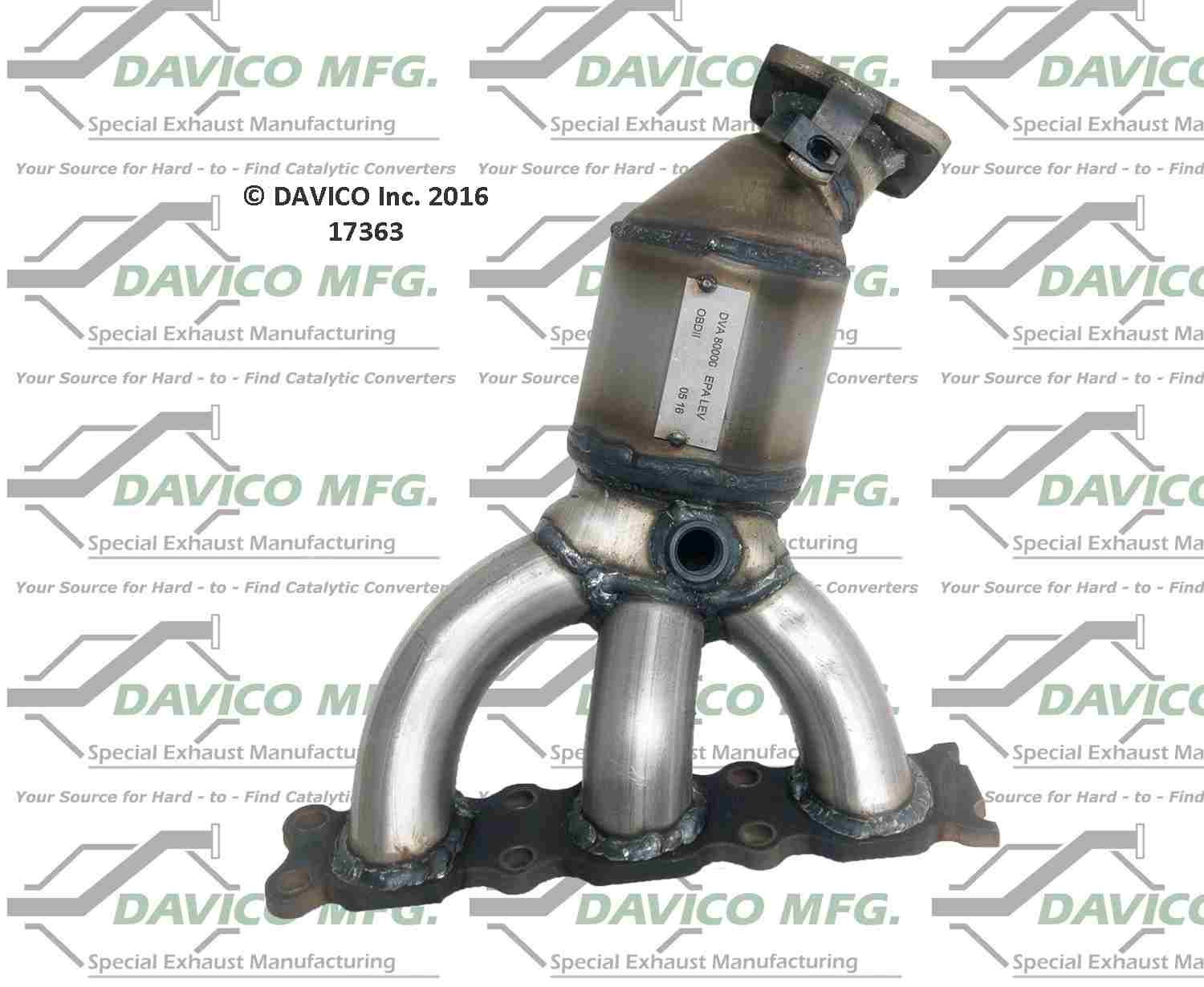 Davico Mfg Exact-Fit Catalytic Converter 17363