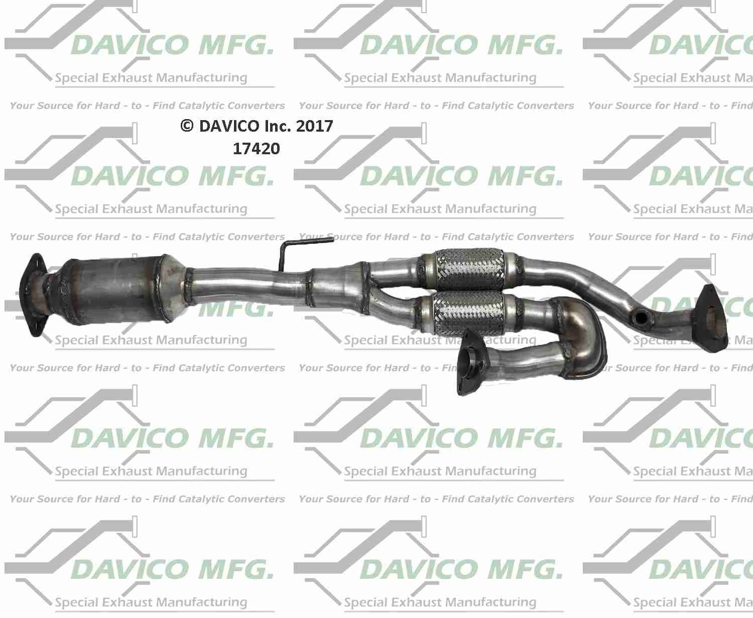 Davico Mfg Exact-Fit Catalytic Converter 17420