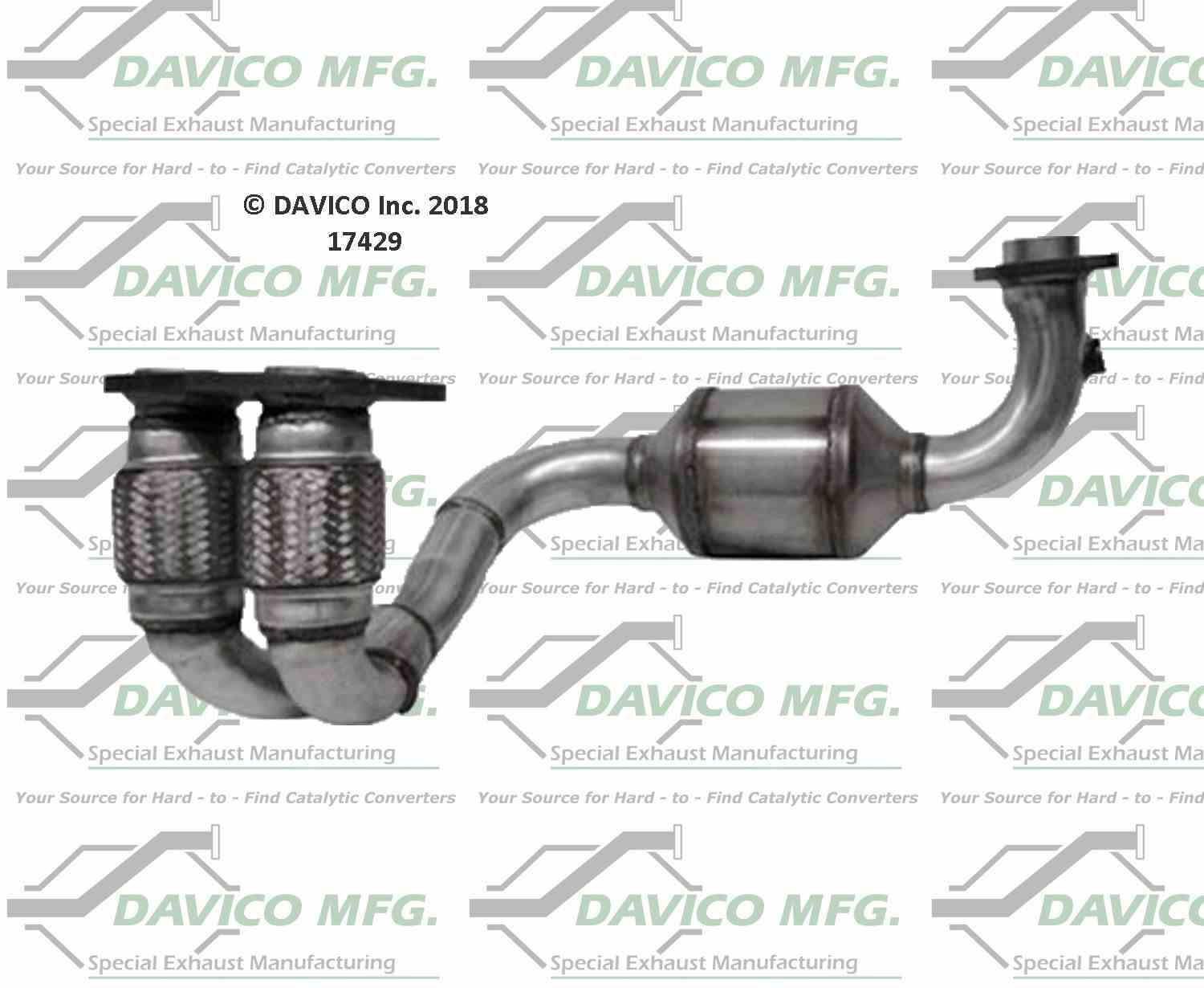 Davico Mfg Exact-Fit Catalytic Converter 17429