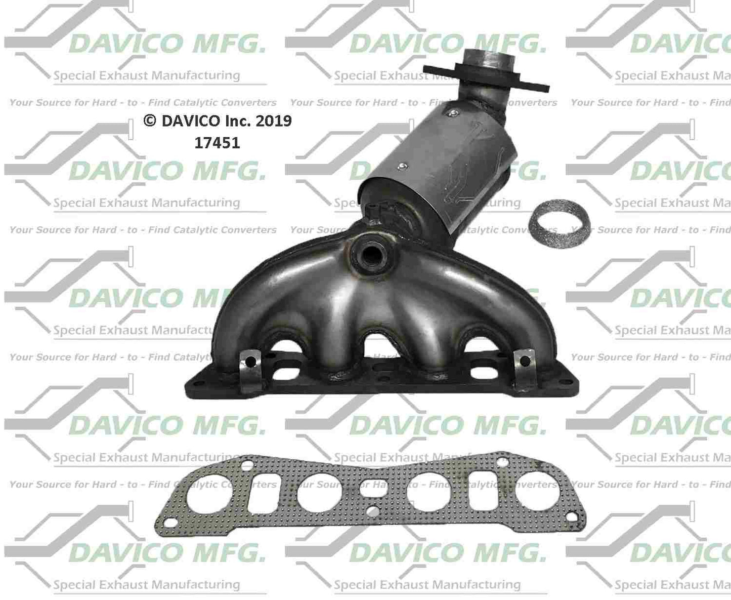 Davico Mfg Exact-Fit Catalytic Converter 17451
