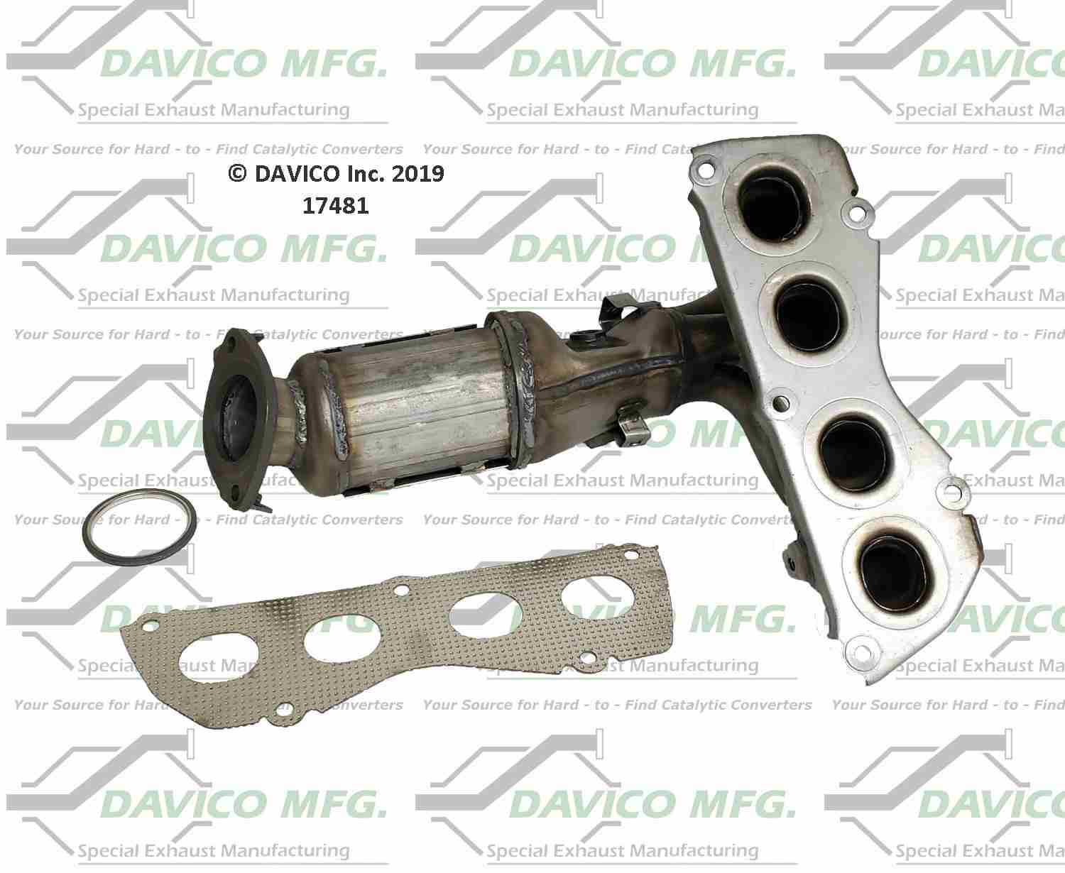 Davico Mfg Exact-Fit Catalytic Converter 17481