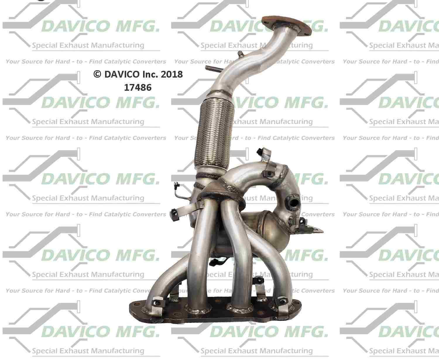 Davico Mfg Exact-Fit Catalytic Converter 17486