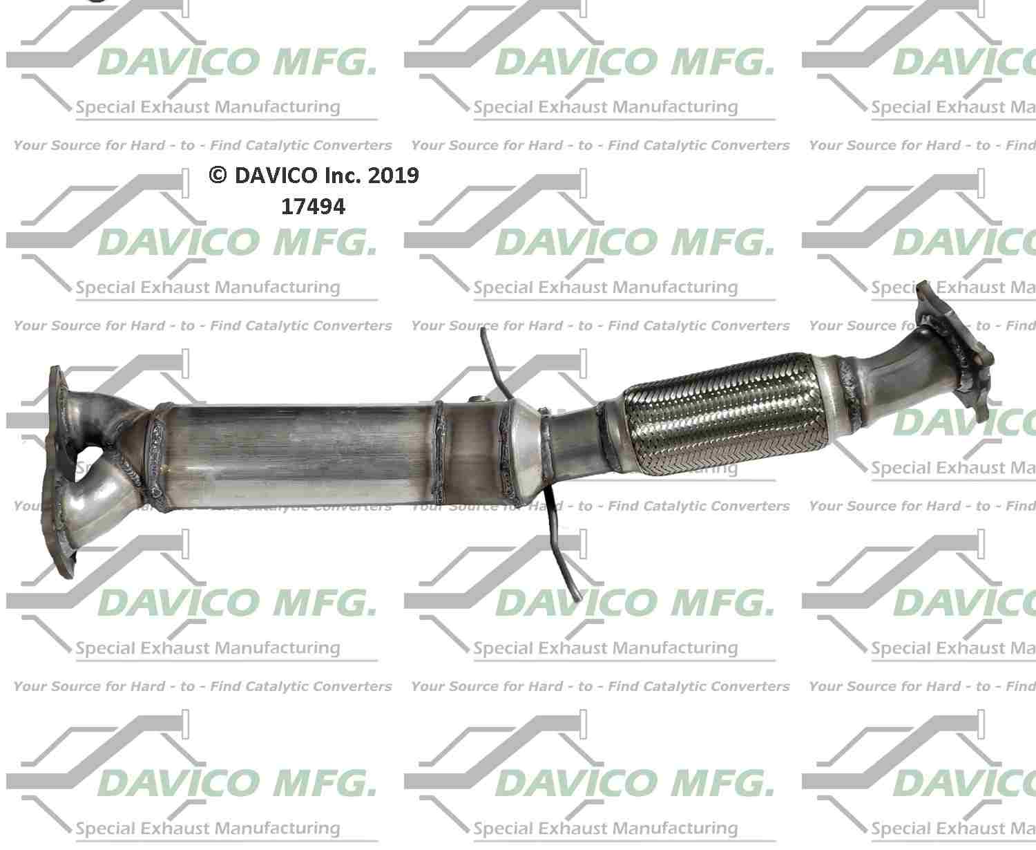 Davico Mfg Exact-Fit Catalytic Converter 17494