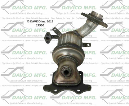 Davico Mfg Exact-Fit Catalytic Converter  top view frsport 17500