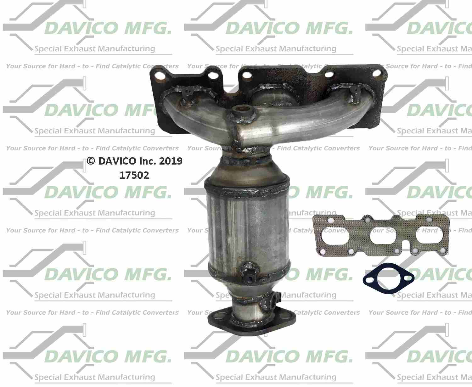 Davico Mfg Exact-Fit Catalytic Converter 17502