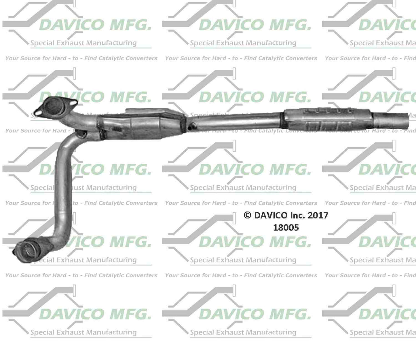 Davico Mfg Exact-Fit Catalytic Converter 18005