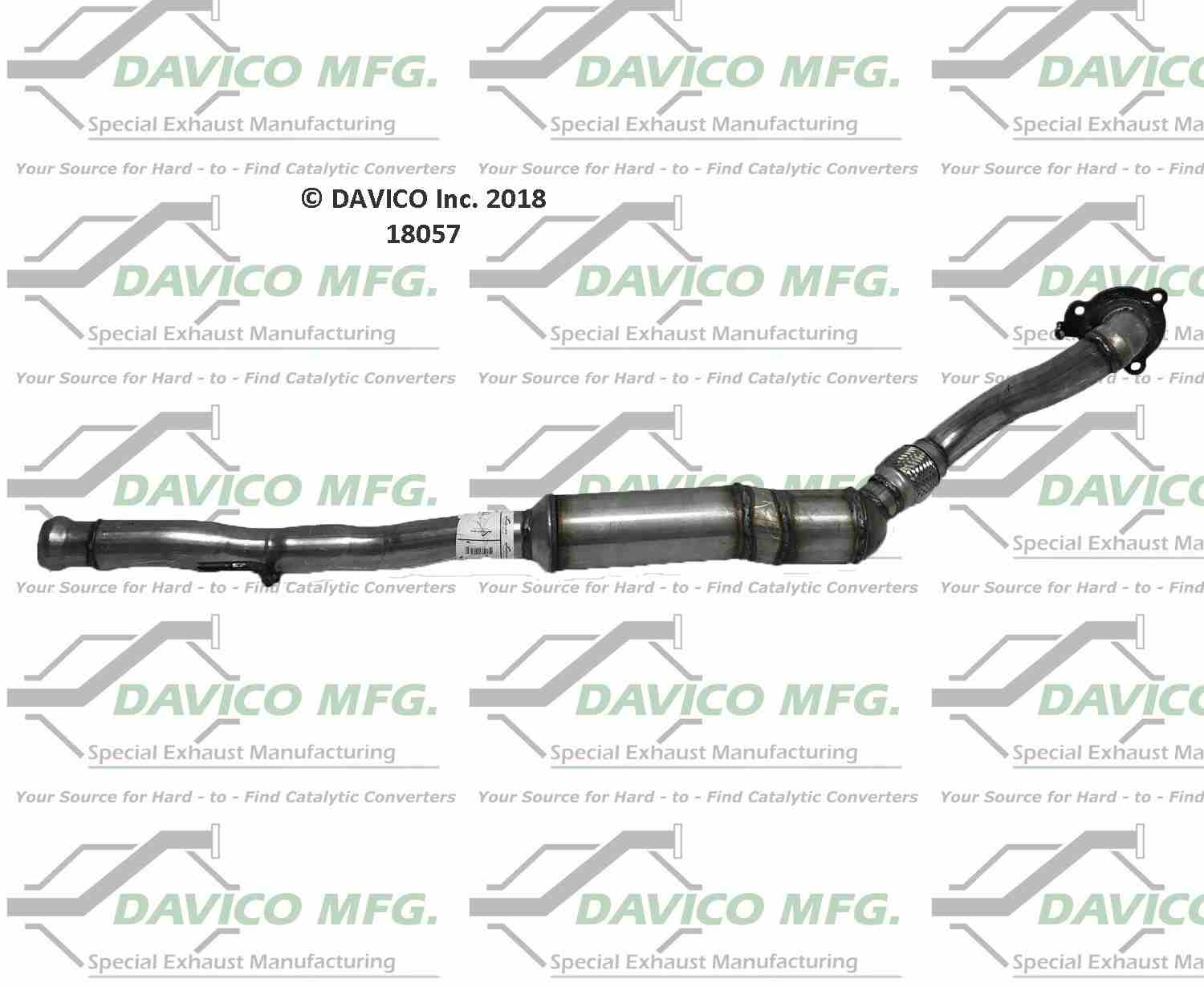 Davico Mfg Exact-Fit Catalytic Converter 18057