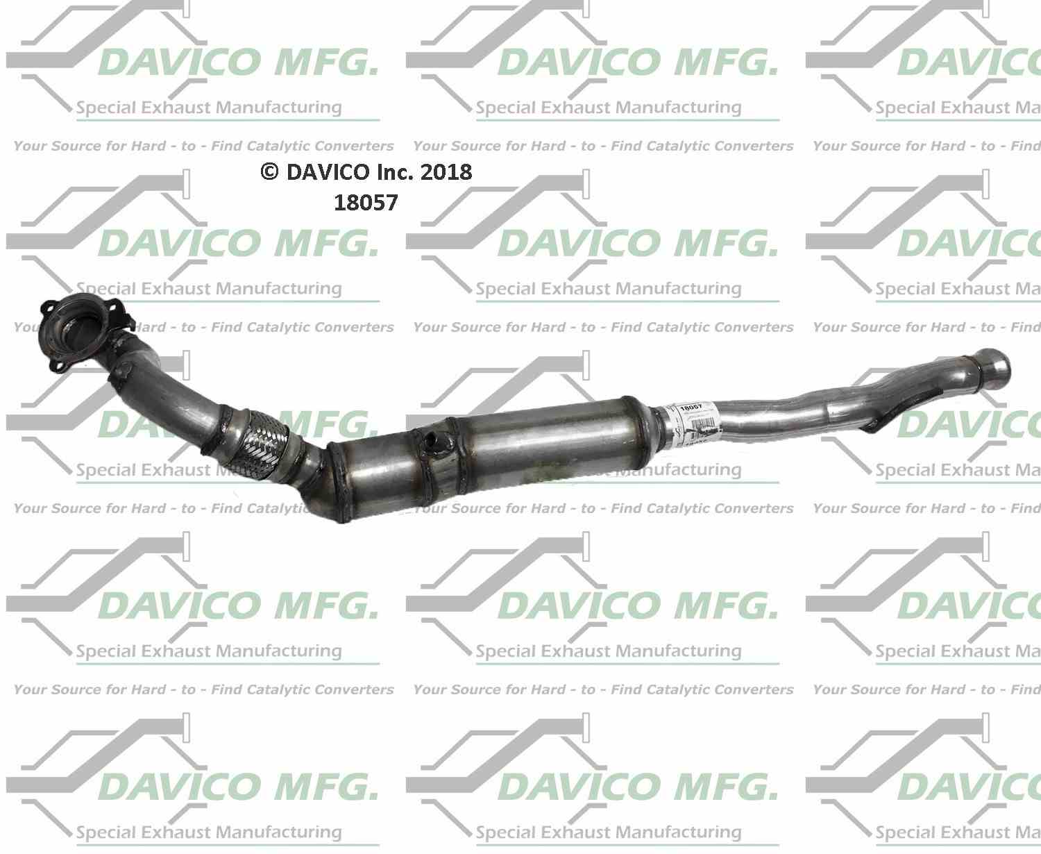 Davico Mfg Exact-Fit Catalytic Converter 18057