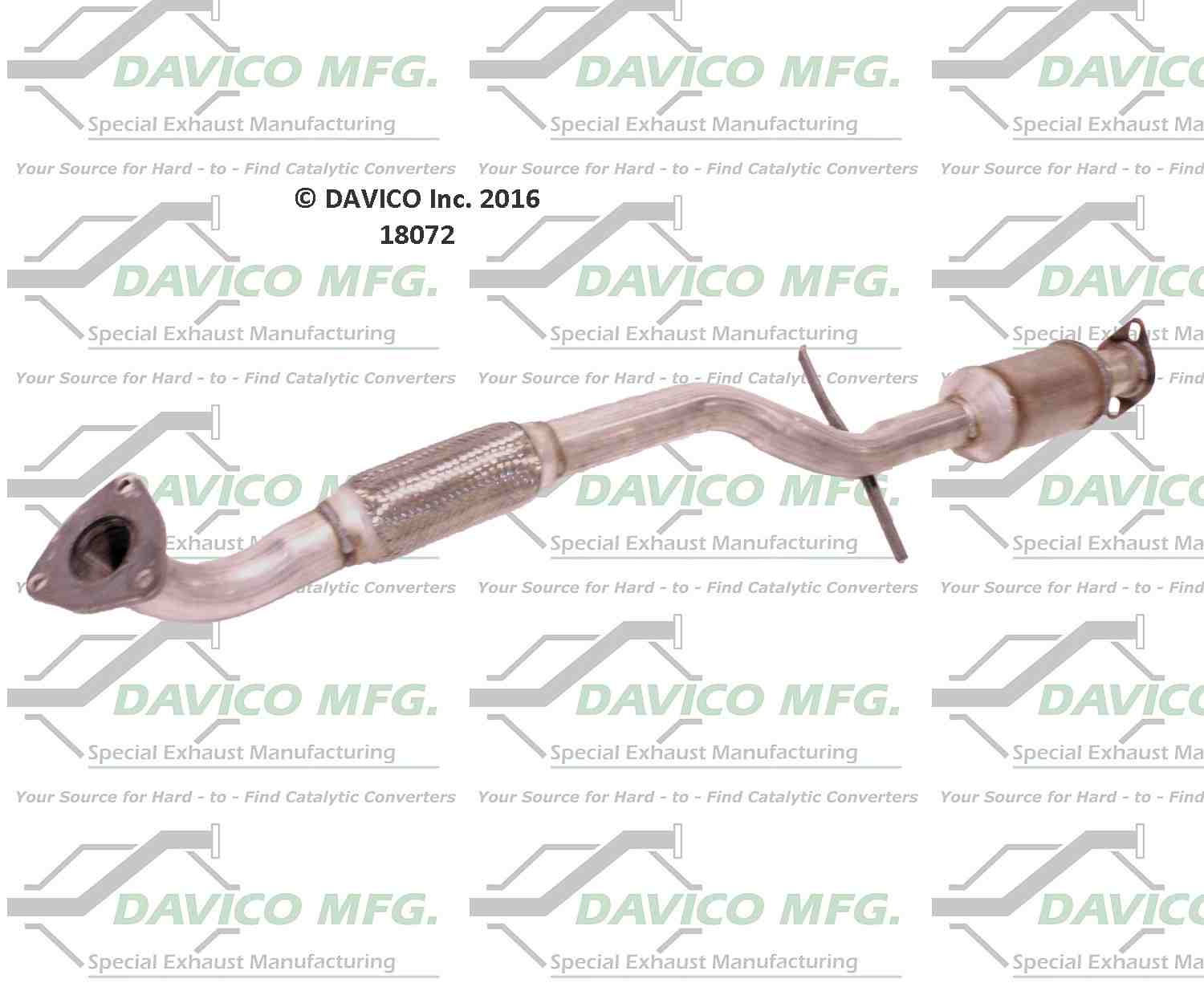 Davico Mfg Exact-Fit Catalytic Converter 18072
