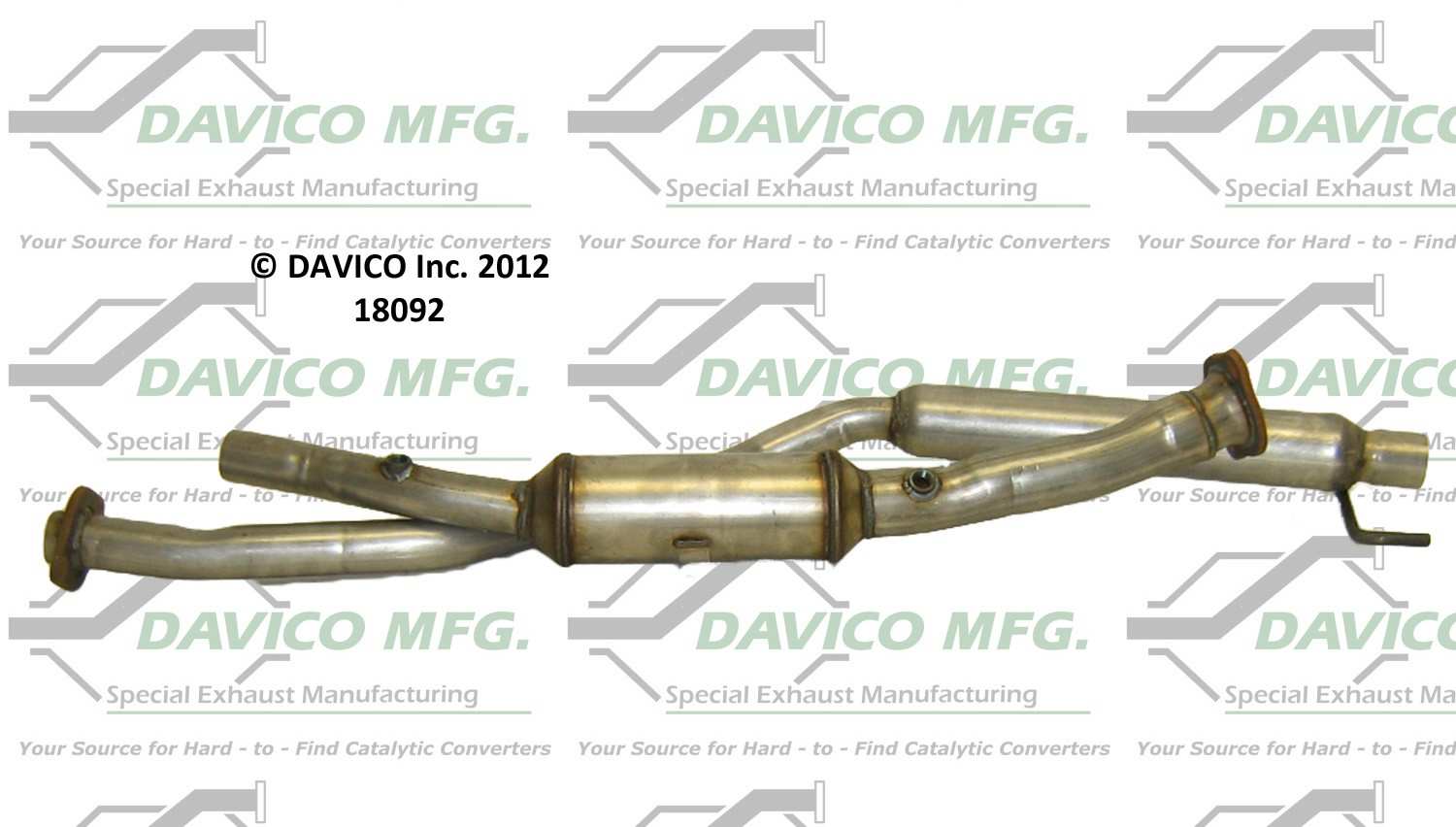 Davico Mfg Exact-Fit Catalytic Converter 18092