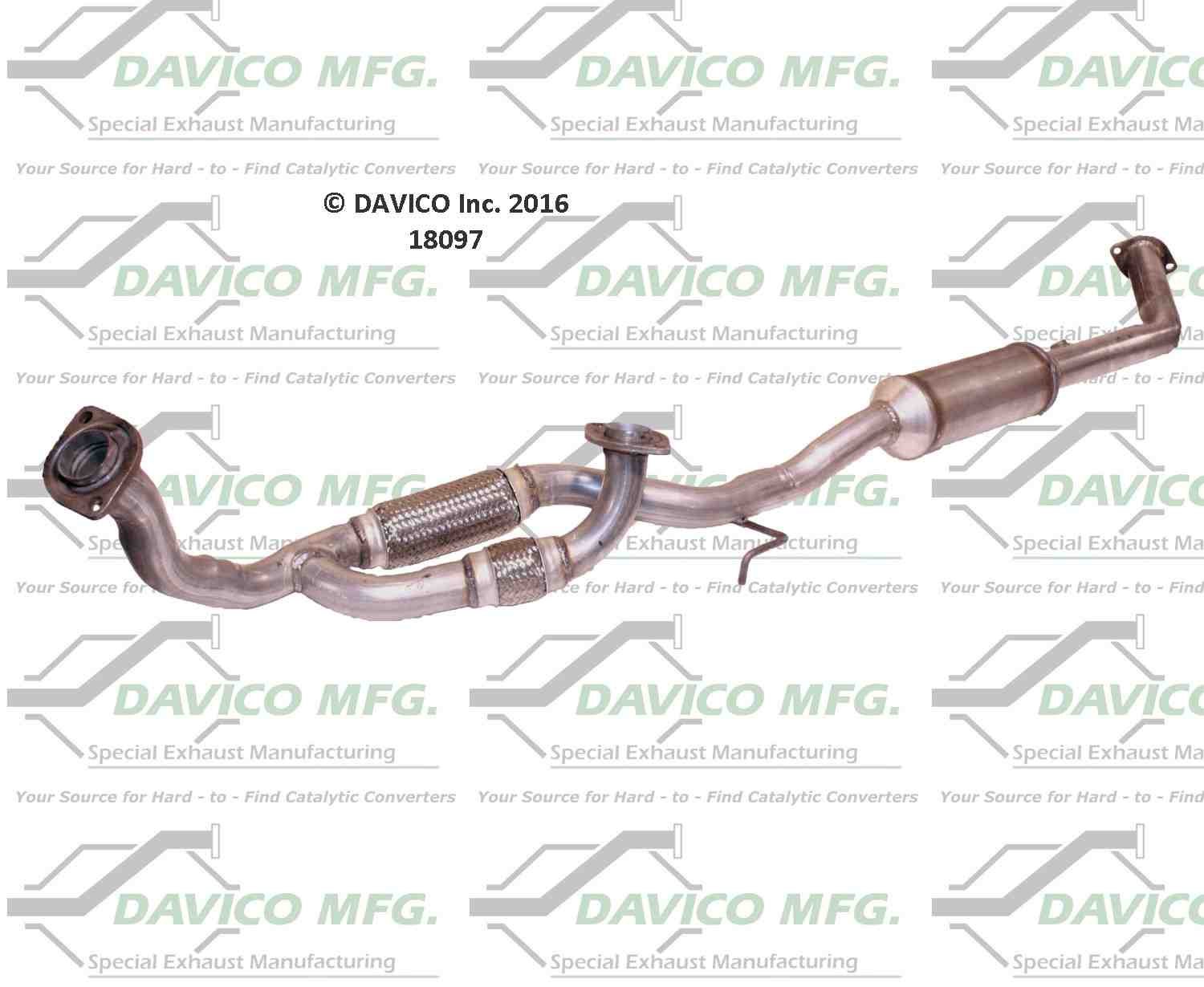 Davico Mfg Exact-Fit Catalytic Converter 18097