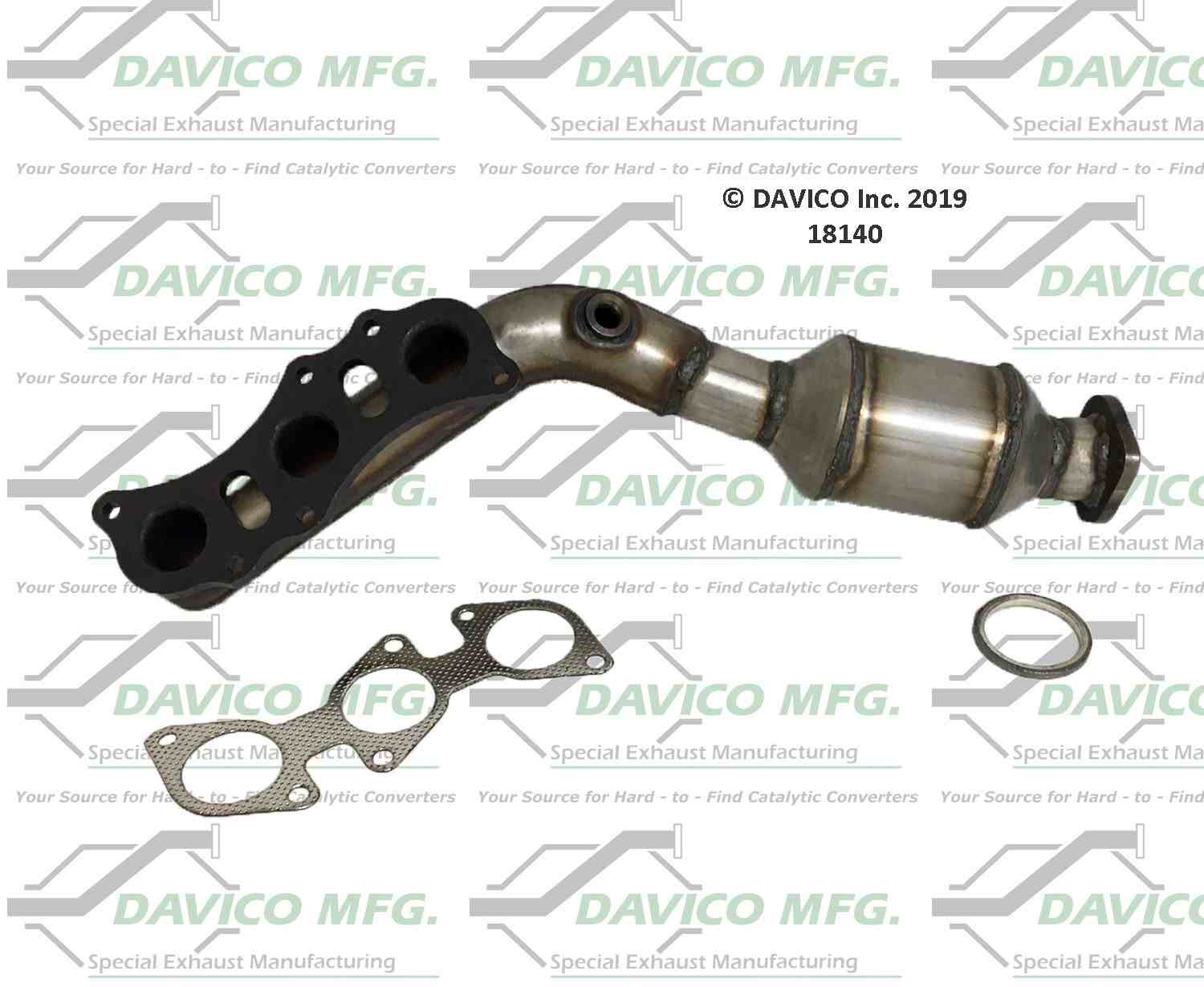 Davico Mfg Exact-Fit Catalytic Converter - Manifold 18140