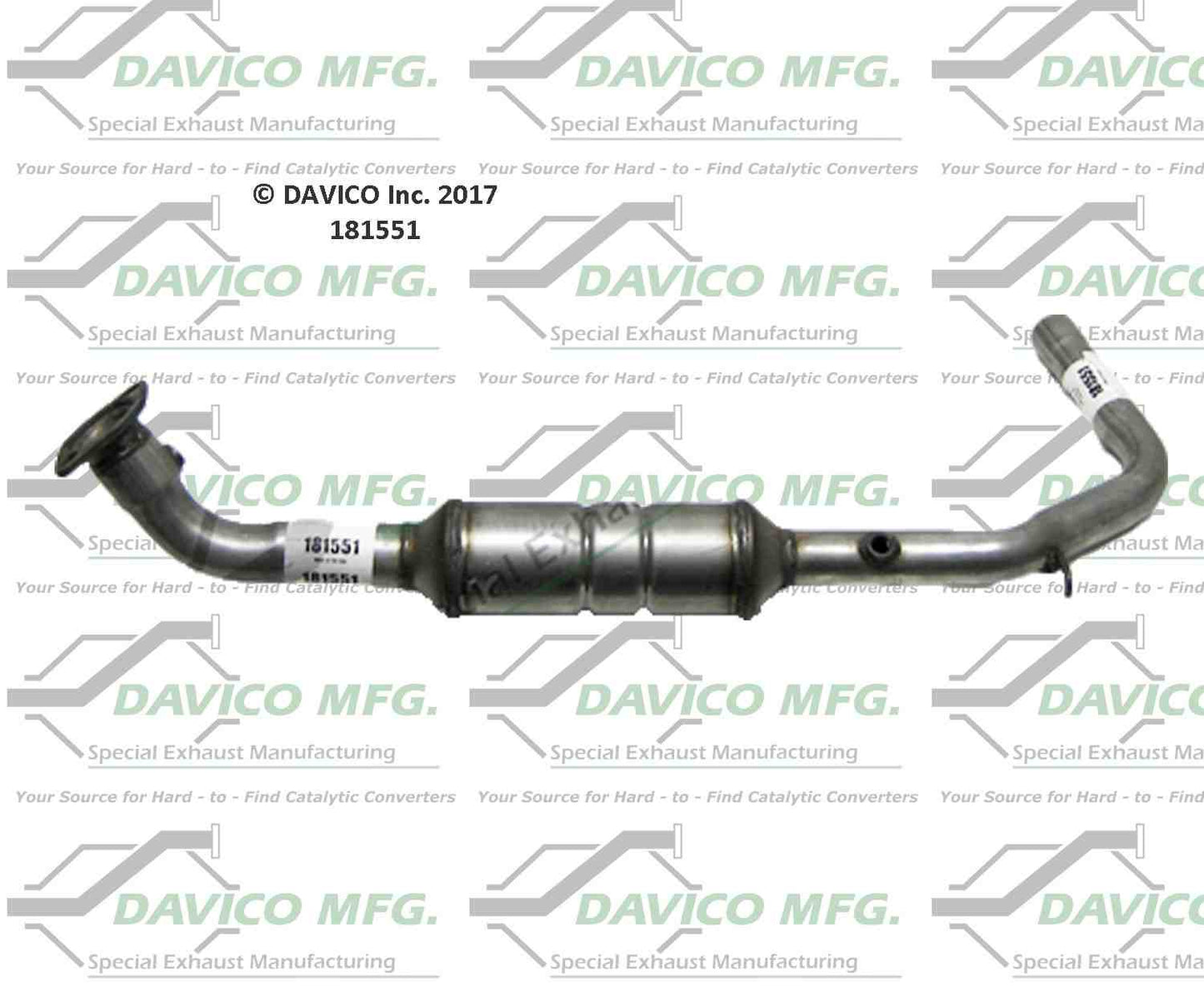 Davico Mfg Exact-Fit Catalytic Converter 181551