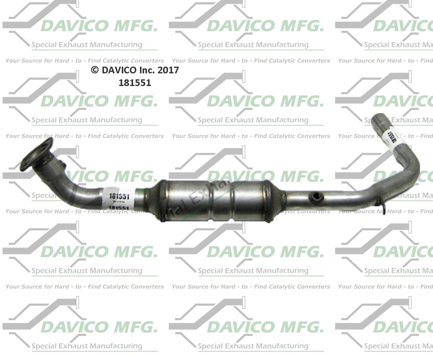 Davico Mfg Exact-Fit Catalytic Converter 181551