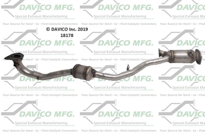 Davico Mfg Exact-Fit Catalytic Converter 18178