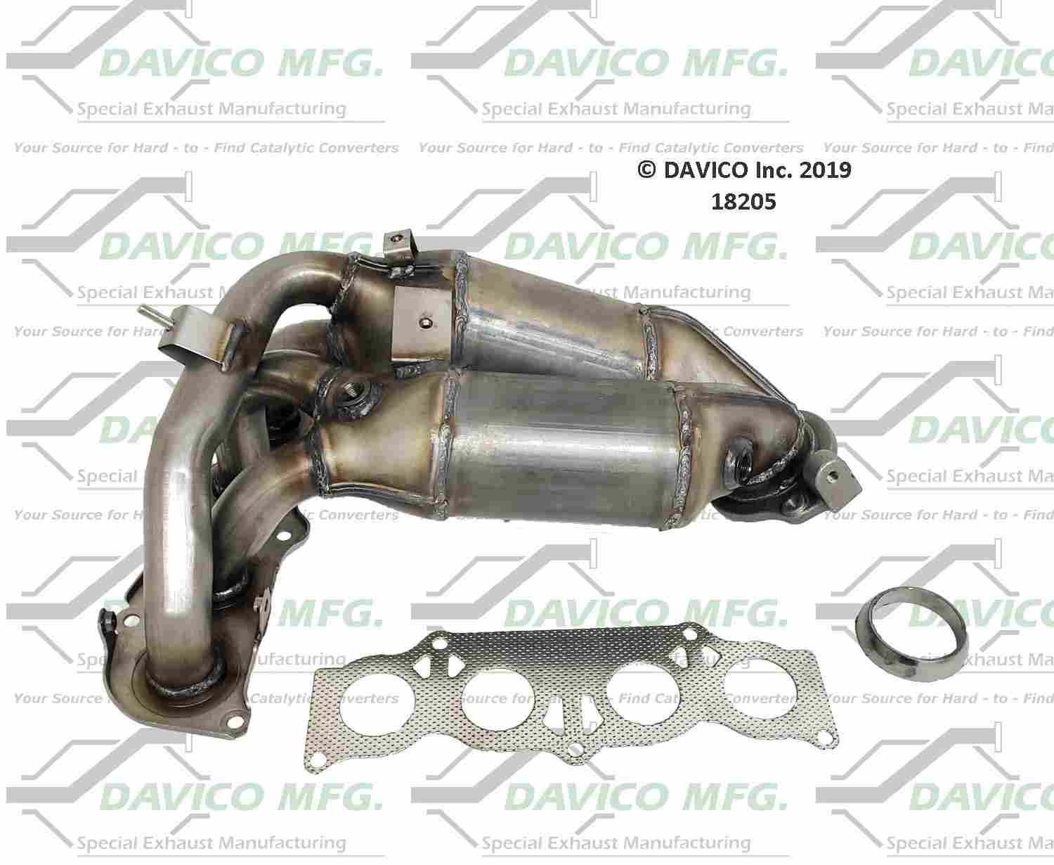 Davico Mfg Exact-Fit Catalytic Converter - Manifold 18205