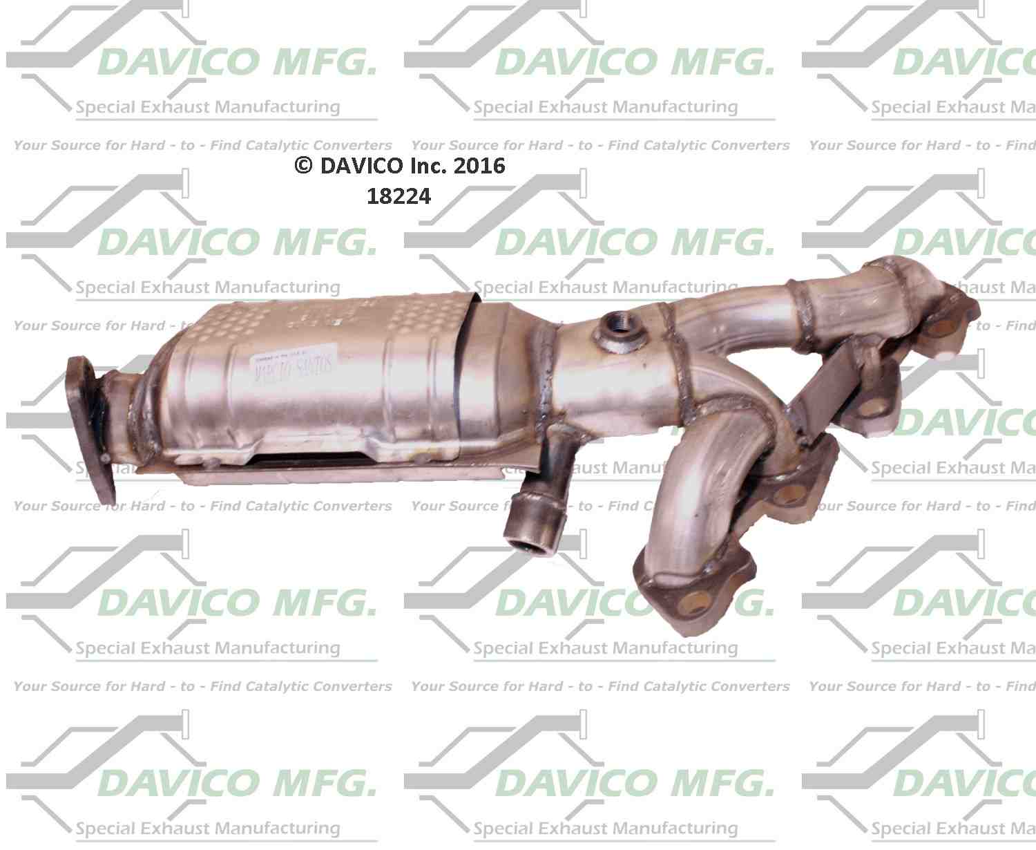 Davico Mfg Exact-Fit Catalytic Converter - Manifold 18224