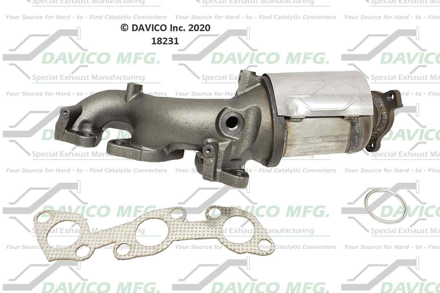 Davico Mfg Exact-Fit Catalytic Converter - Manifold 18231