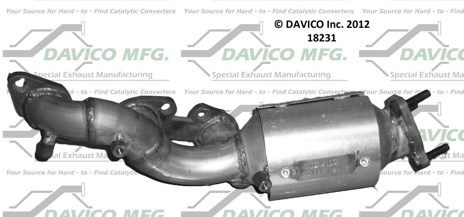 Davico Mfg Exact-Fit Catalytic Converter - Manifold 18231