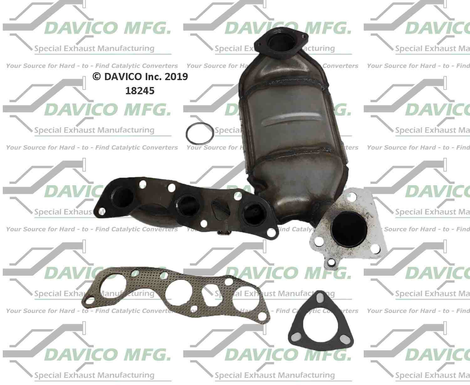 Davico Mfg Exact-Fit Catalytic Converter - Manifold 18245