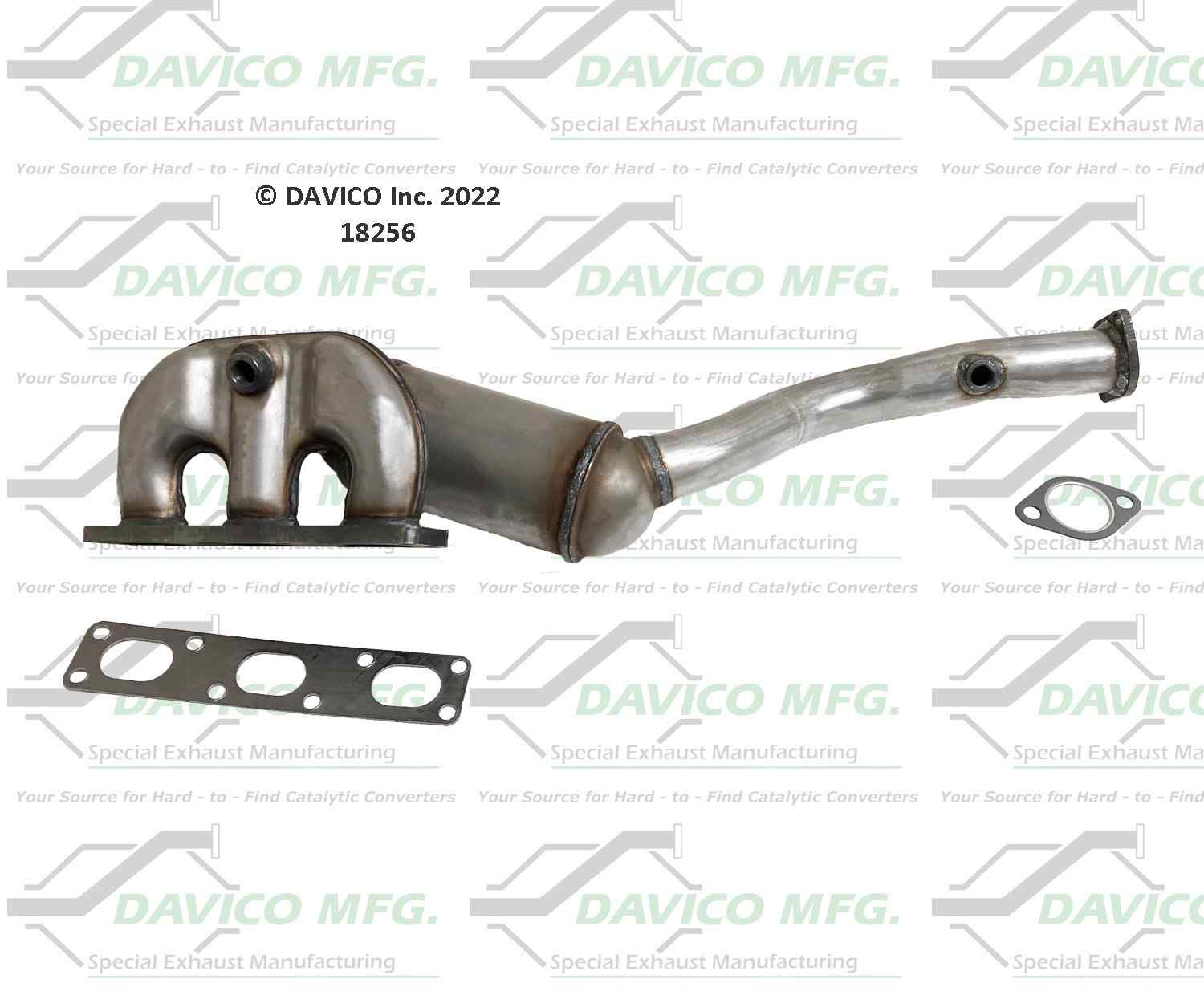 Davico Mfg Exact-Fit Catalytic Converter - Manifold 18256