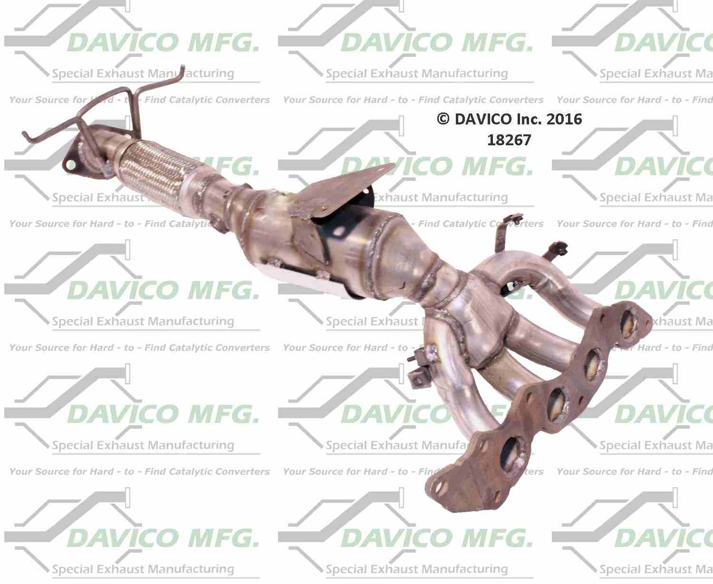 Davico Mfg Exact-Fit Catalytic Converter-Manifold 18267