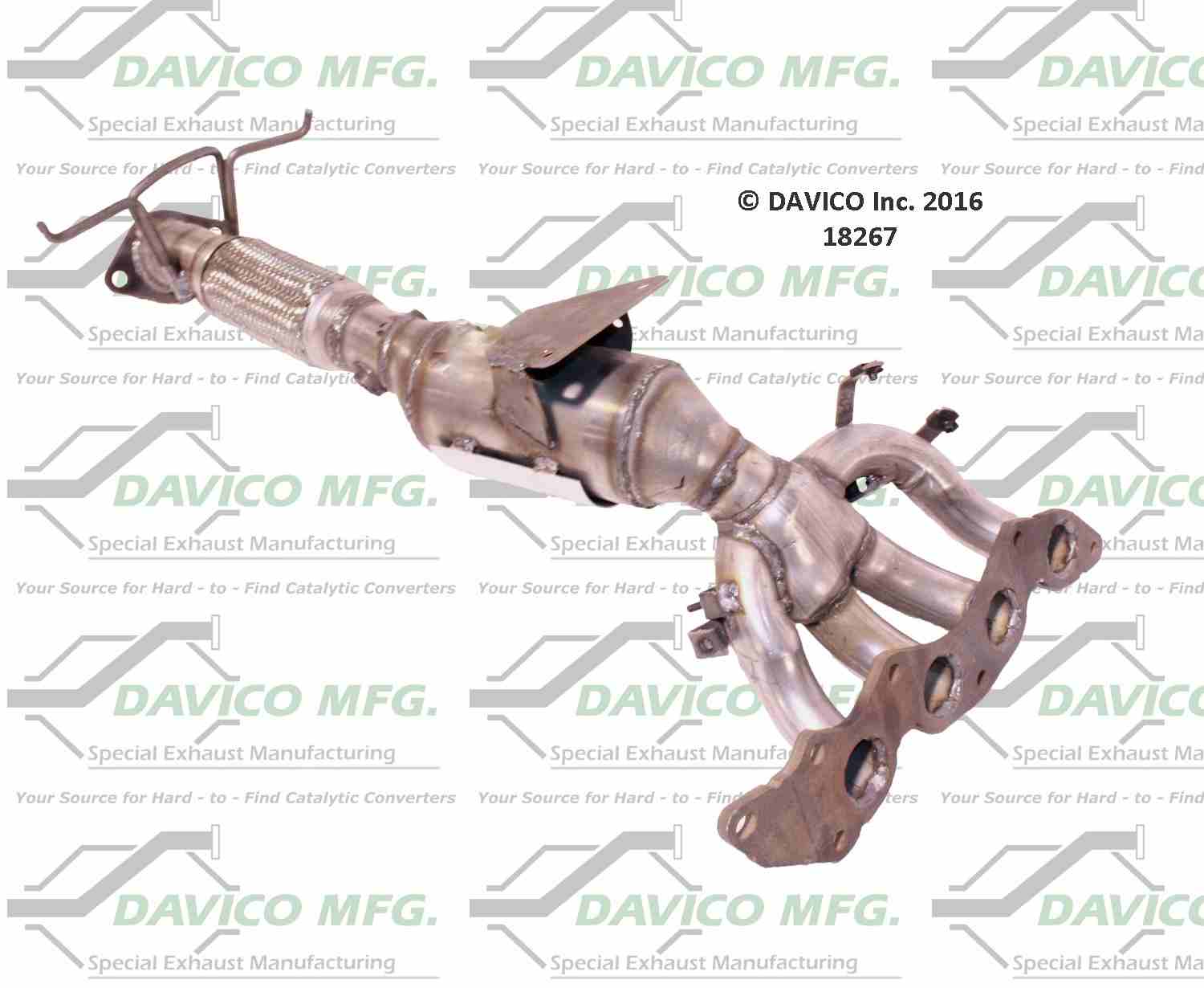 Davico Mfg Exact-Fit Catalytic Converter-Manifold 18267