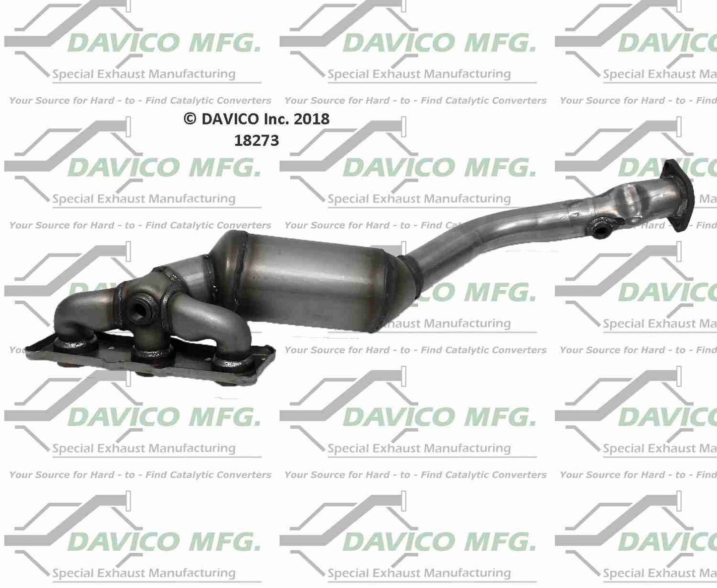 Davico Mfg Exact-Fit Catalytic Converter - Manifold 18273