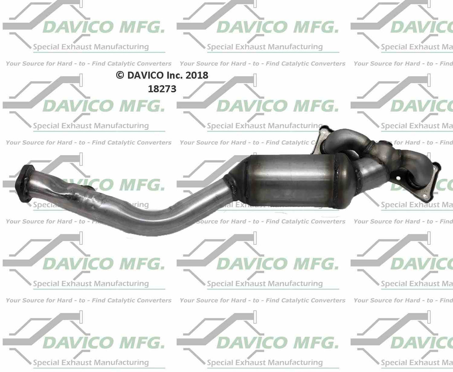 Davico Mfg Exact-Fit Catalytic Converter - Manifold 18273
