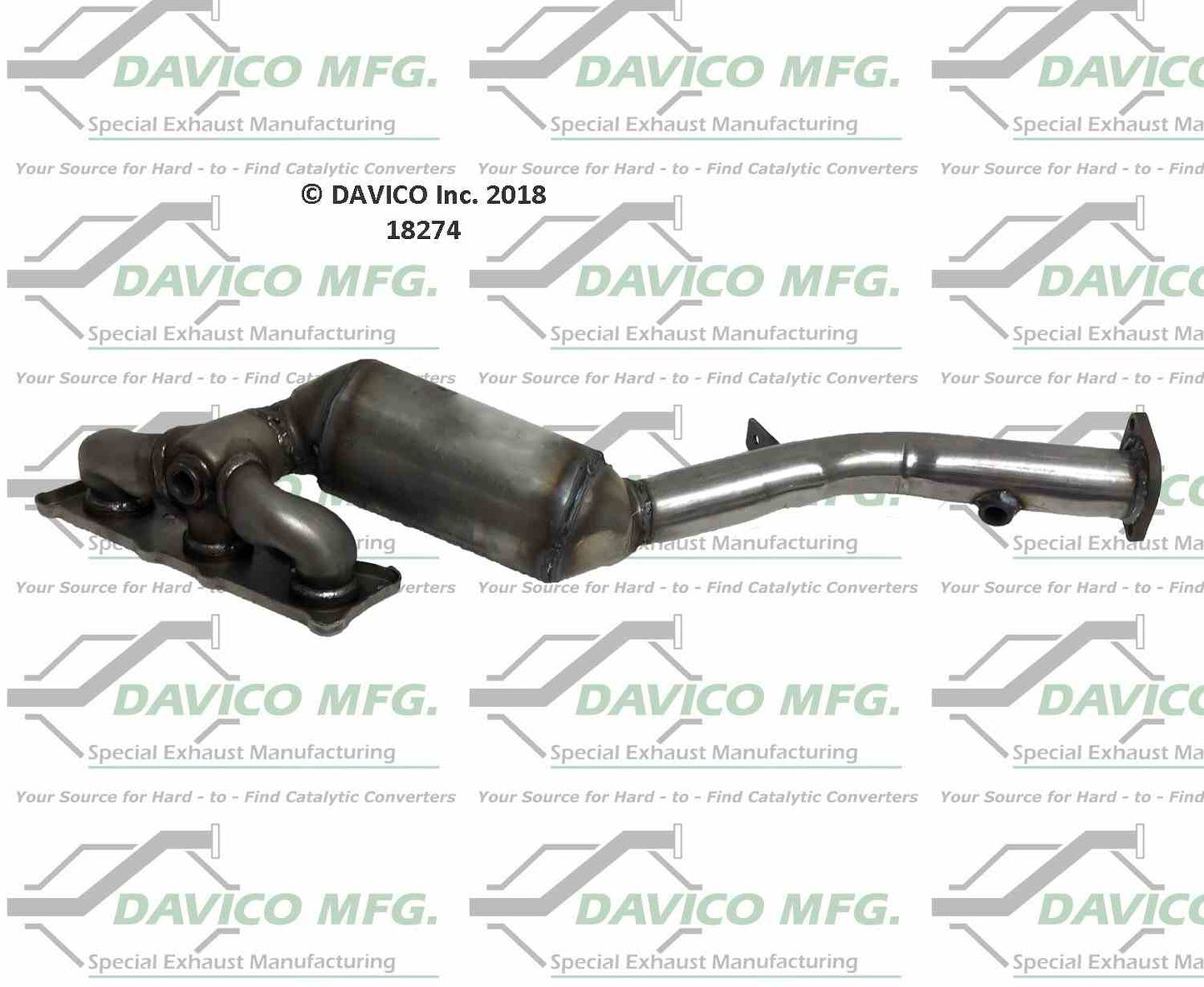Davico Mfg Exact-Fit Manifold Converter 18274