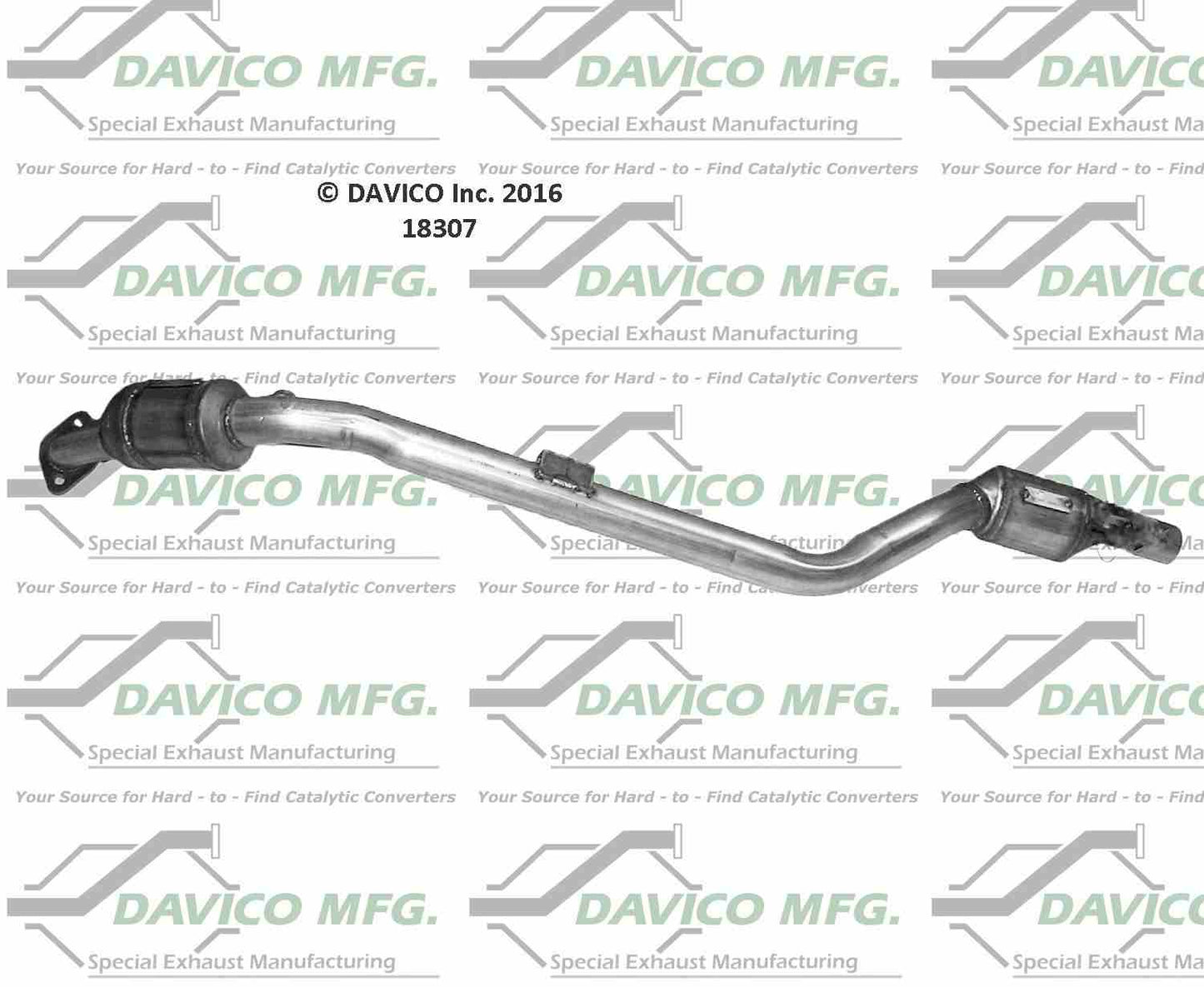 Davico Mfg Exact-Fit Catalytic Converter 18307