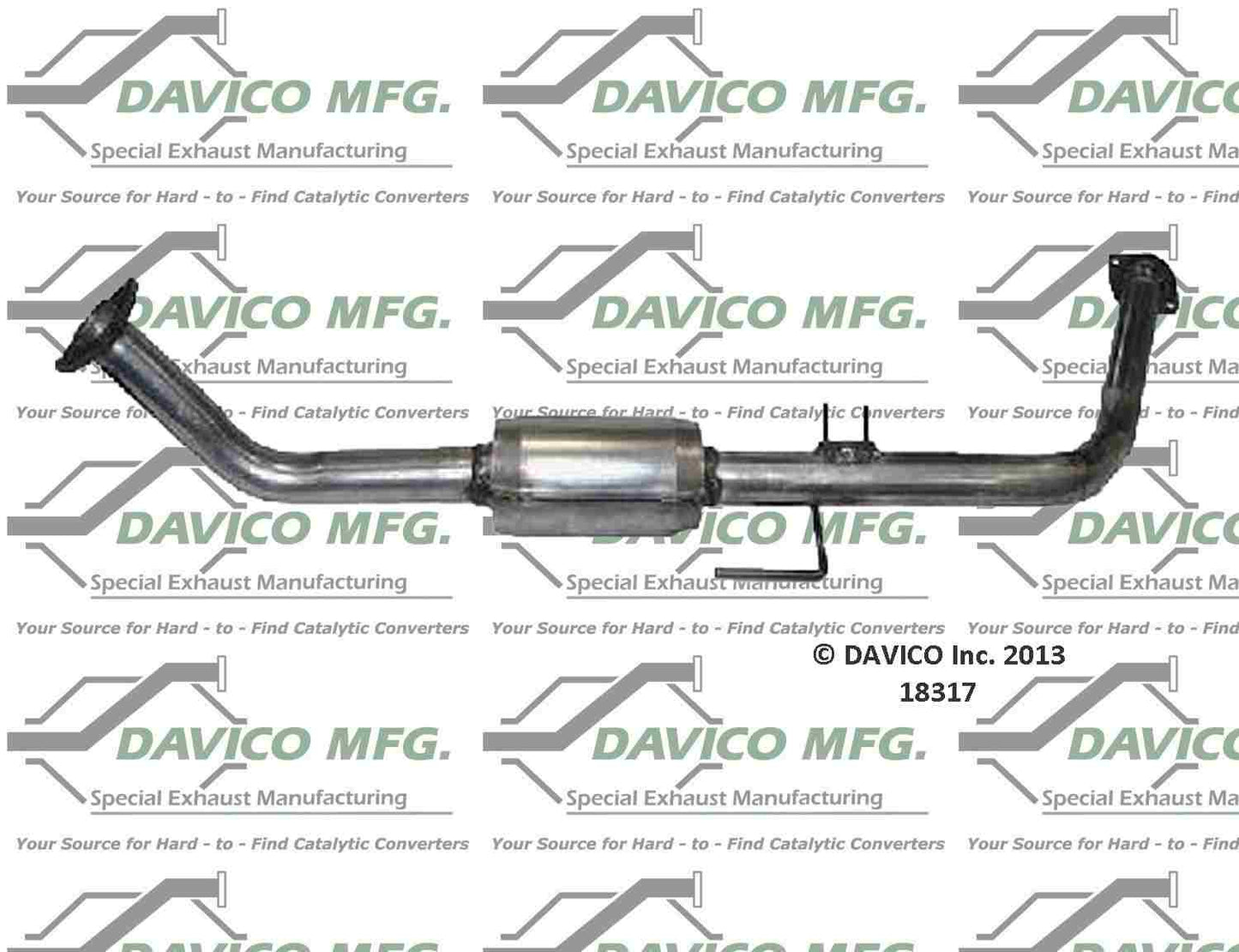 Davico Mfg Exact-Fit Catalytic Converter 18317