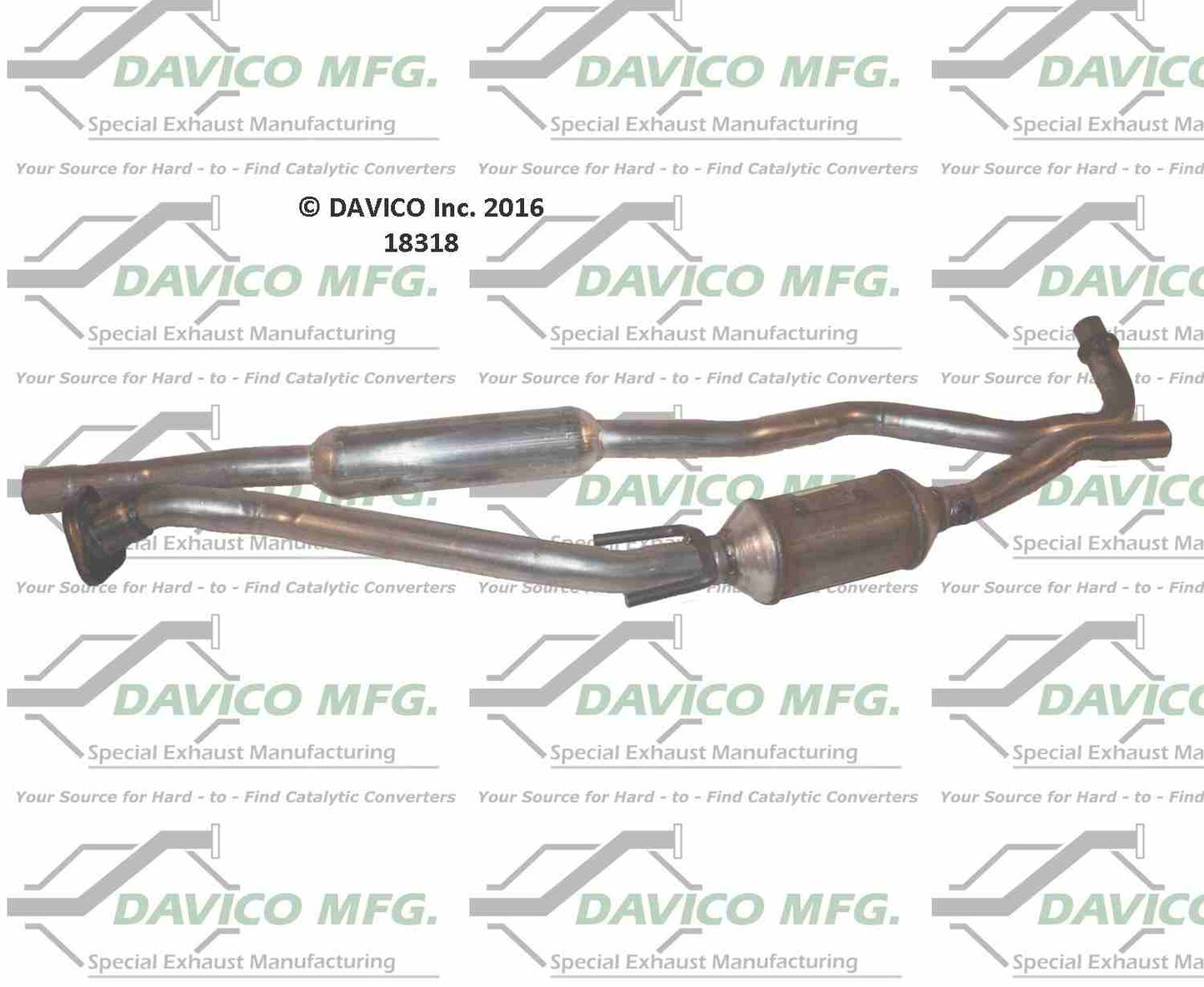 Davico Mfg Exact-Fit Catalytic Converter 18318