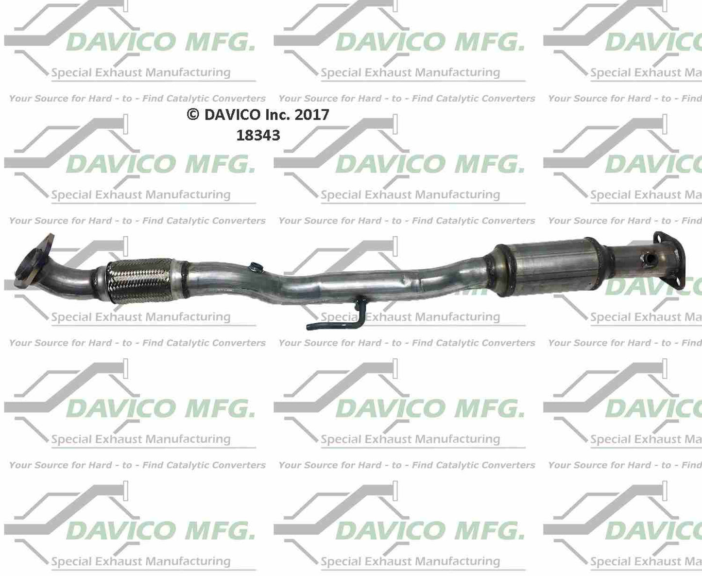 Davico Mfg Exact-Fit Catalytic Converter 18343