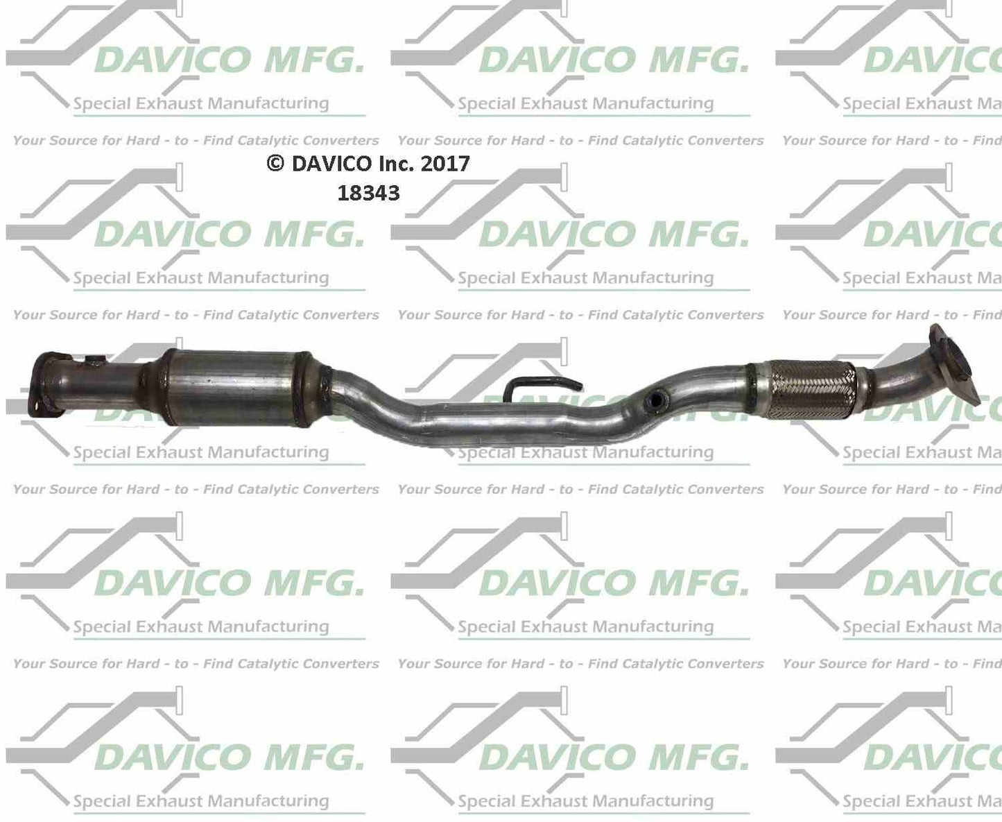 Davico Mfg Exact-Fit Catalytic Converter 18343