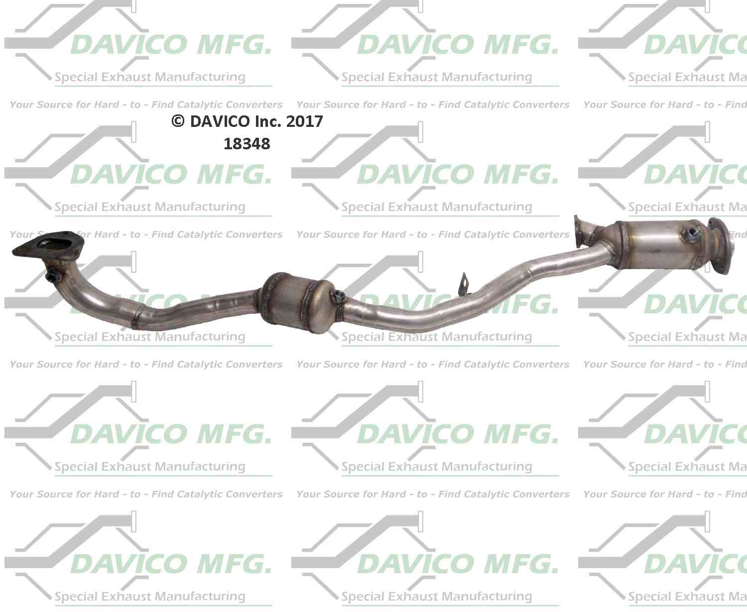 Davico Mfg Exact-Fit Catalytic Converter 18348