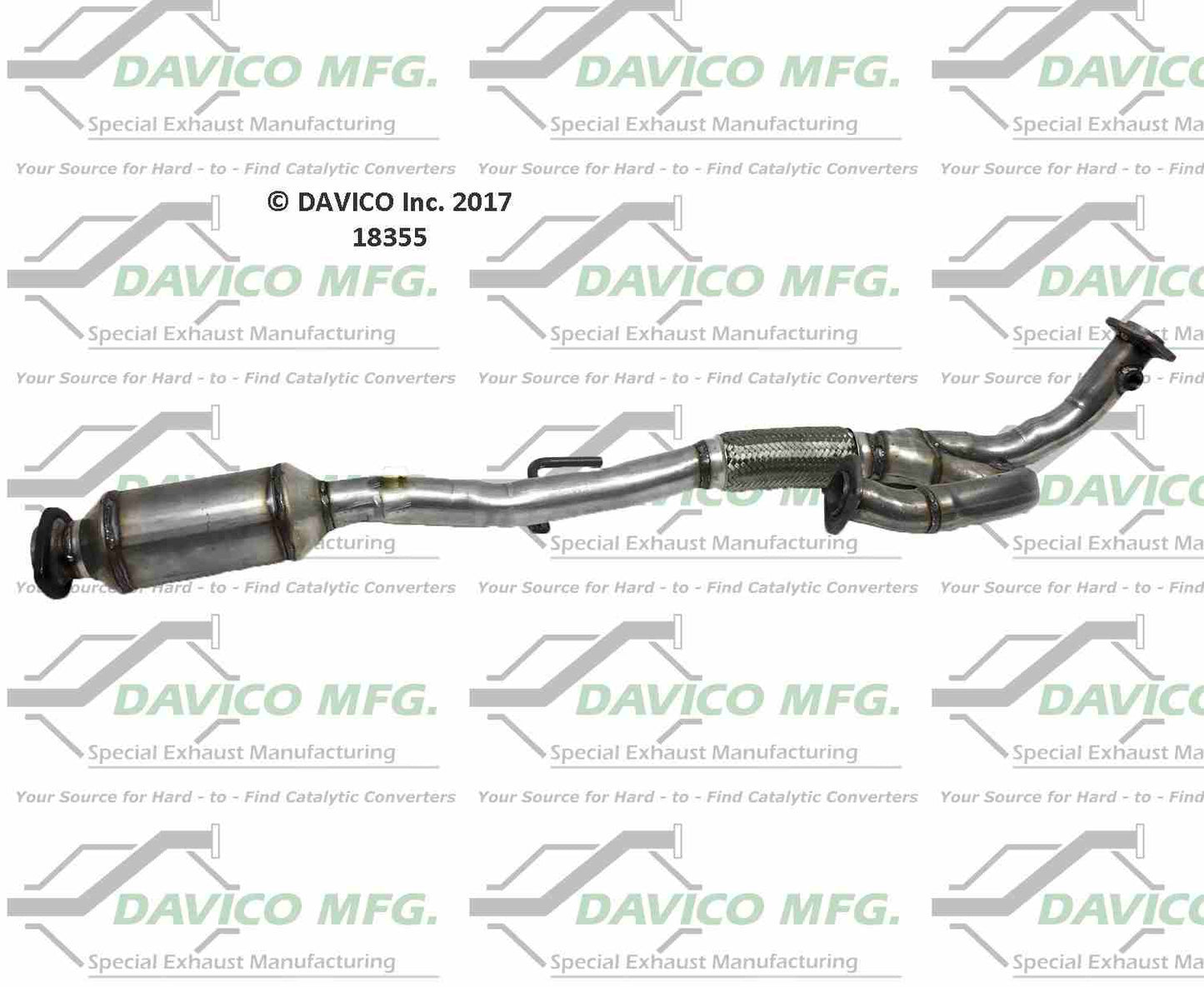 Davico Mfg Exact-Fit Catalytic Converter 18355