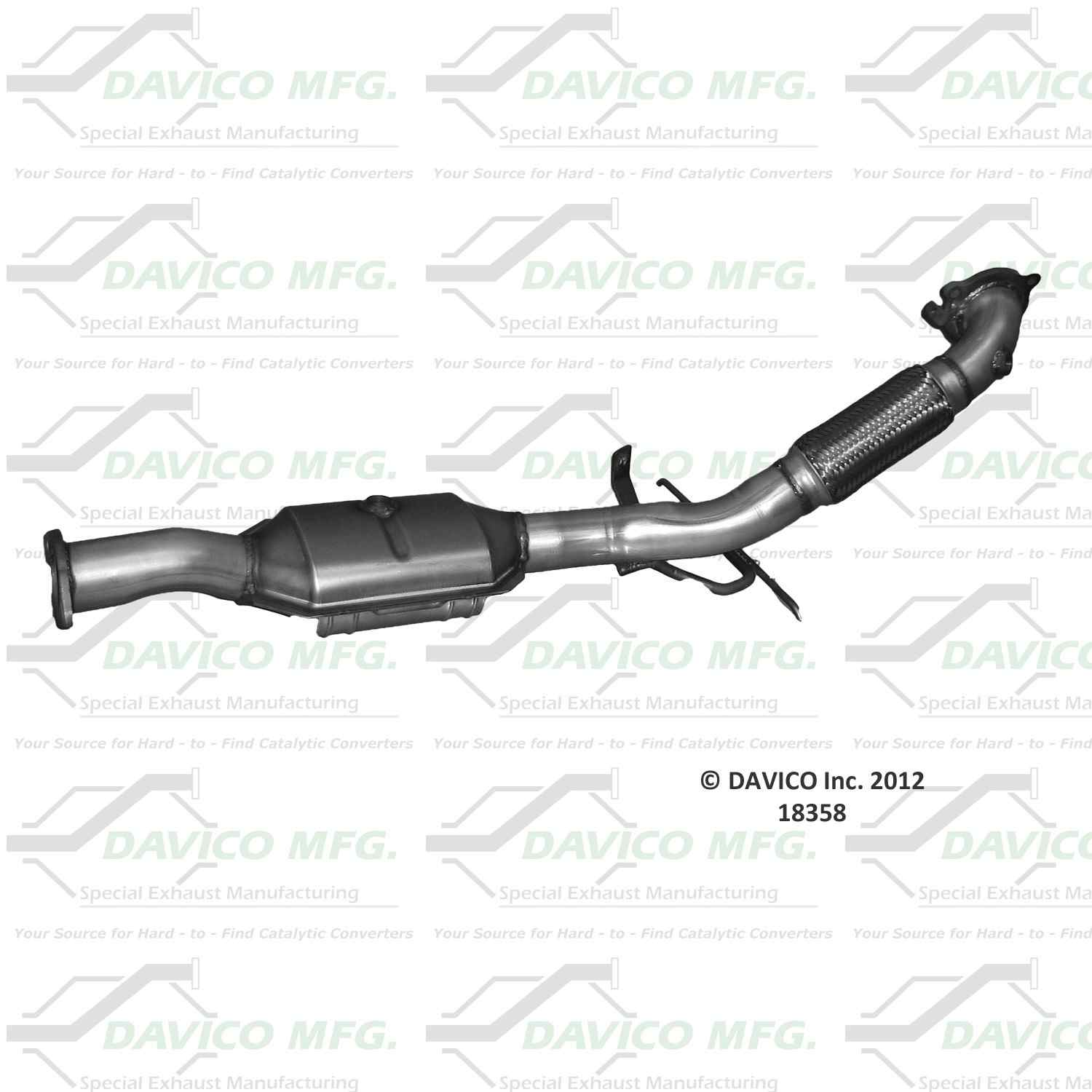 Davico Mfg Exact-Fit Catalytic Converter 18358