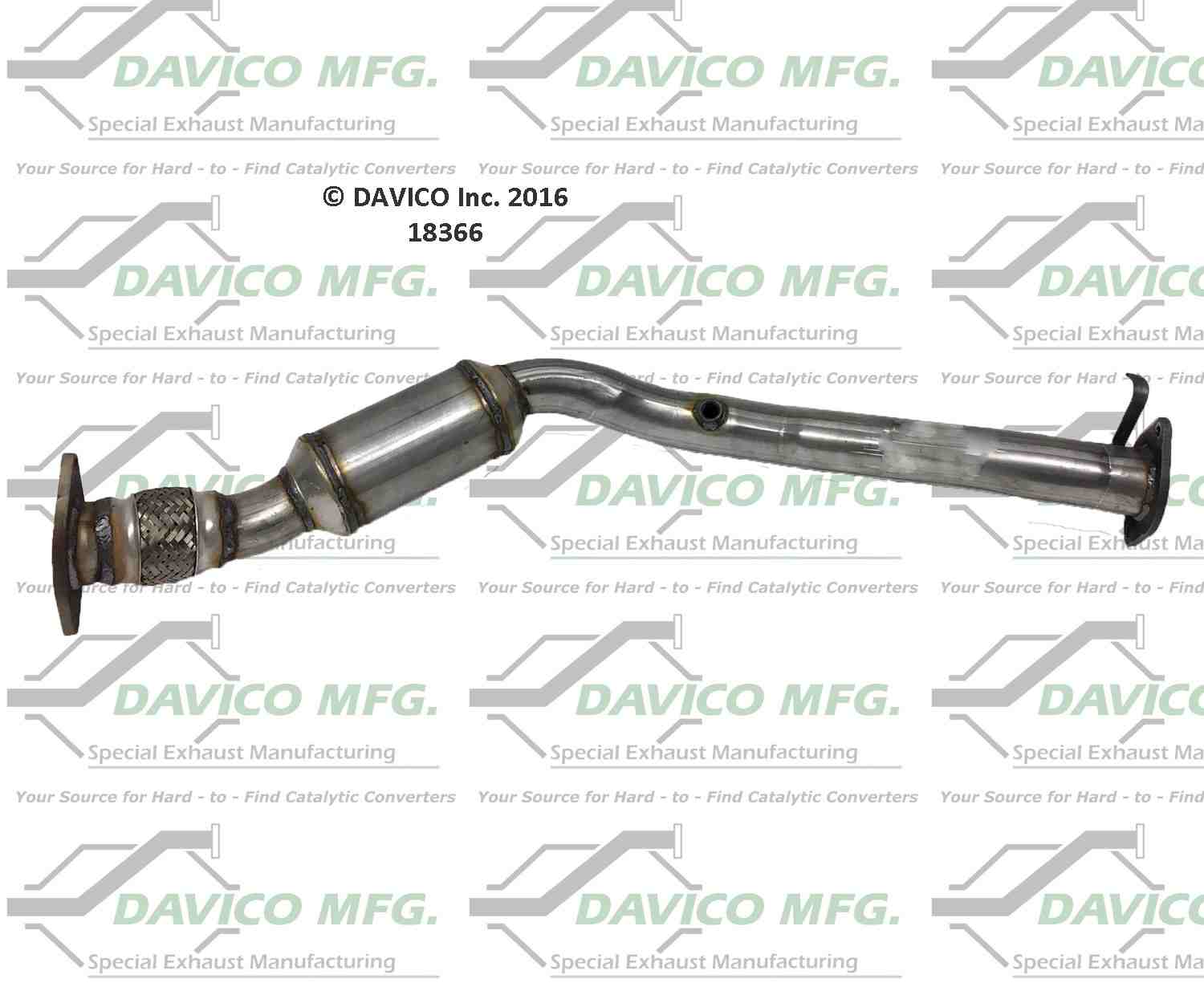 Davico Mfg Exact-Fit Catalytic Converter 18366