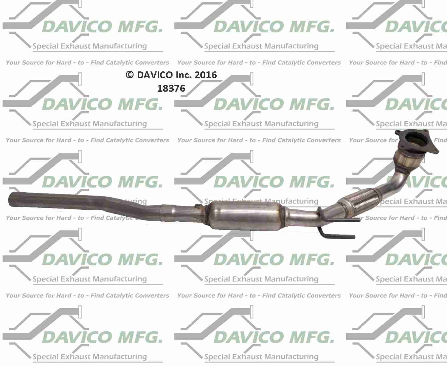 Davico Mfg Exact-Fit Catalytic Converter 18376