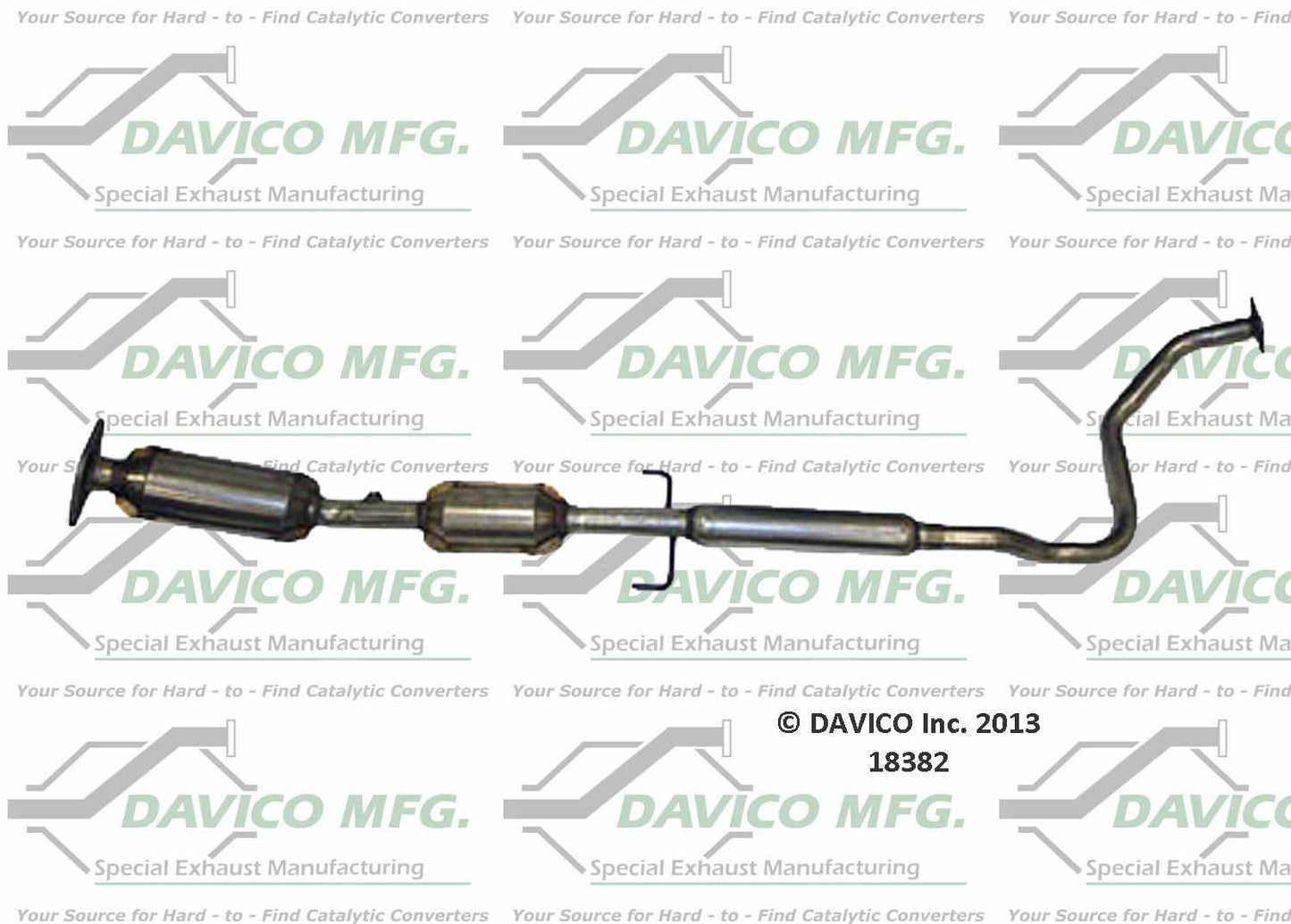 Davico Mfg Exact-Fit Catalytic Converter 18382