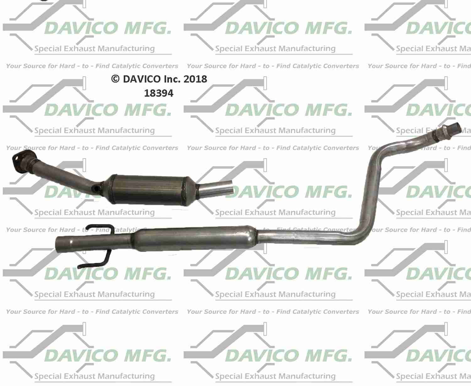 Davico Mfg Exact-Fit Catalytic Converter 18394